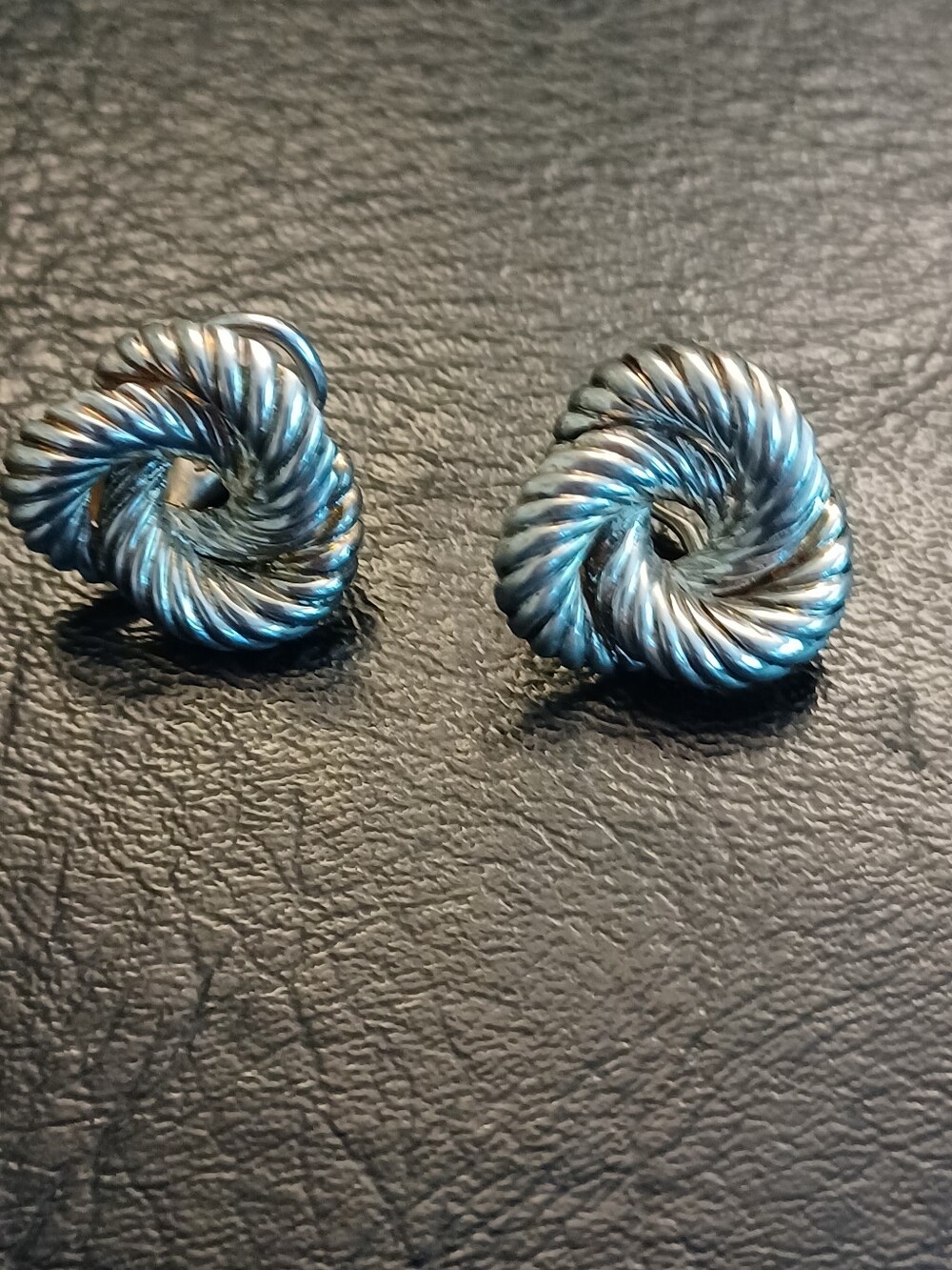 Auth. Tiffany & Co. Sterling Silver Earrings